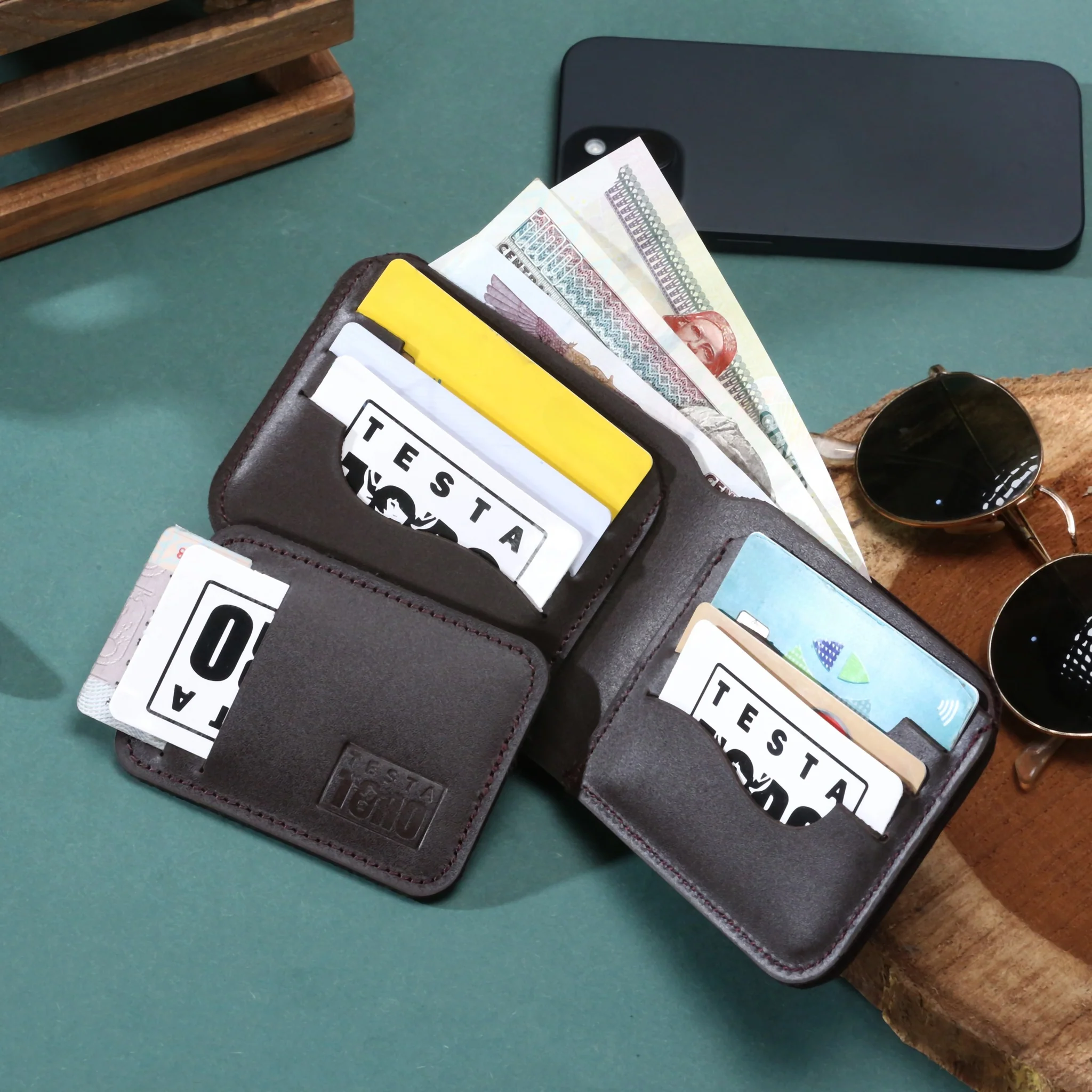 محفظة فاخرة من قطعتين + كارد هولدر - Minimalist wallet (2-Piece) w13 - Image 10