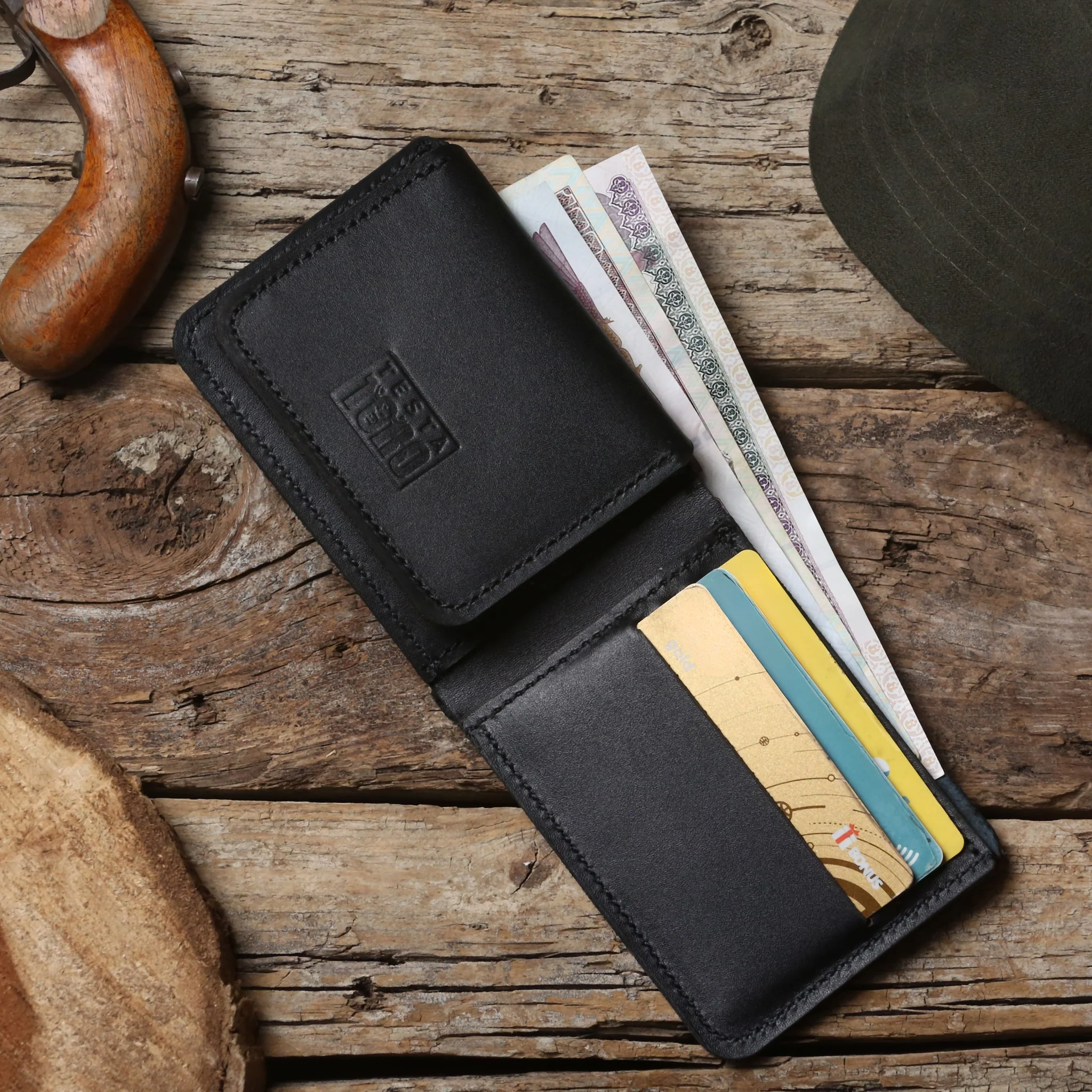 محفظة كلاسيك فاخرة نحيفة – نافذة هوية Flip & Full Bill Compartment w14 - Image 10