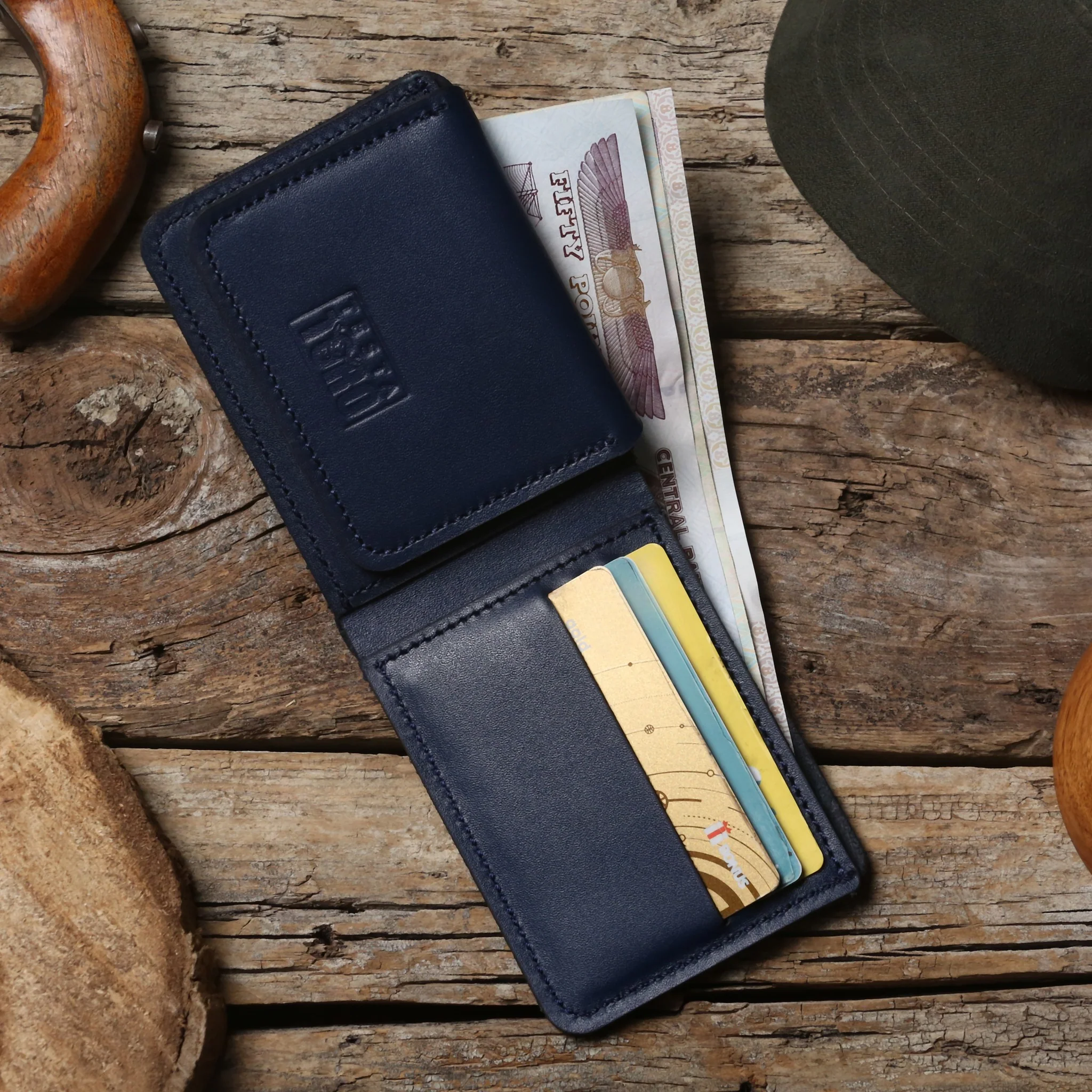 محفظة كلاسيك فاخرة نحيفة – نافذة هوية Flip & Full Bill Compartment w14 - Image 12