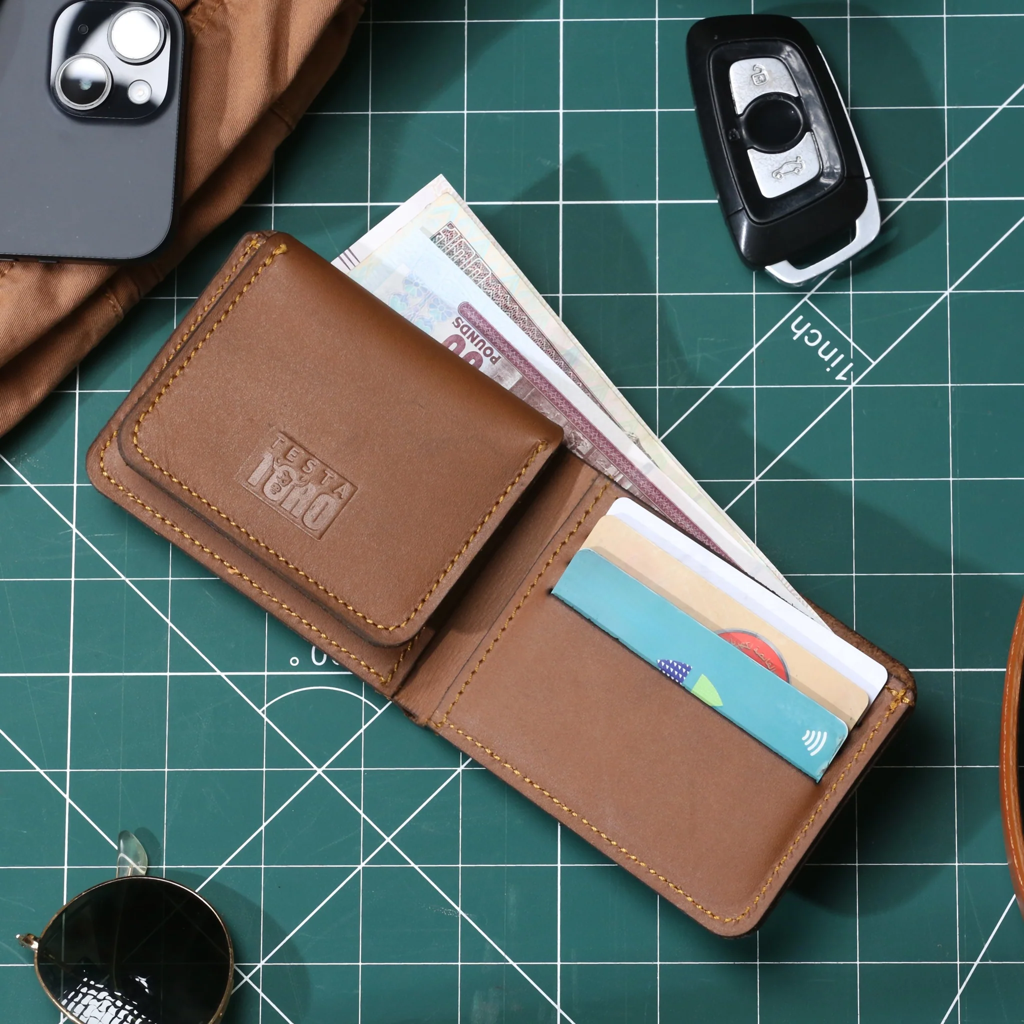 محفظة كلاسيك فاخرة نحيفة – نافذة هوية Flip & Full Bill Compartment w14 - Image 3